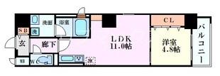 ミラノ堺筋の物件間取画像